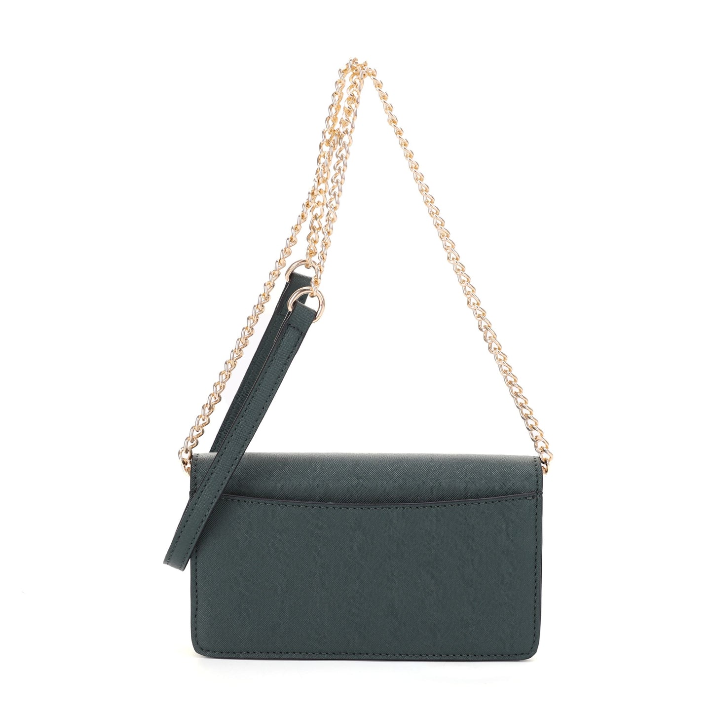 Saffiano Clutch/Chain Shoulder Bag