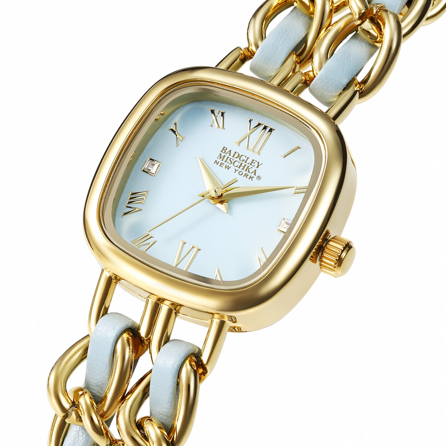 Tara Luxe Chain Watch - Blue