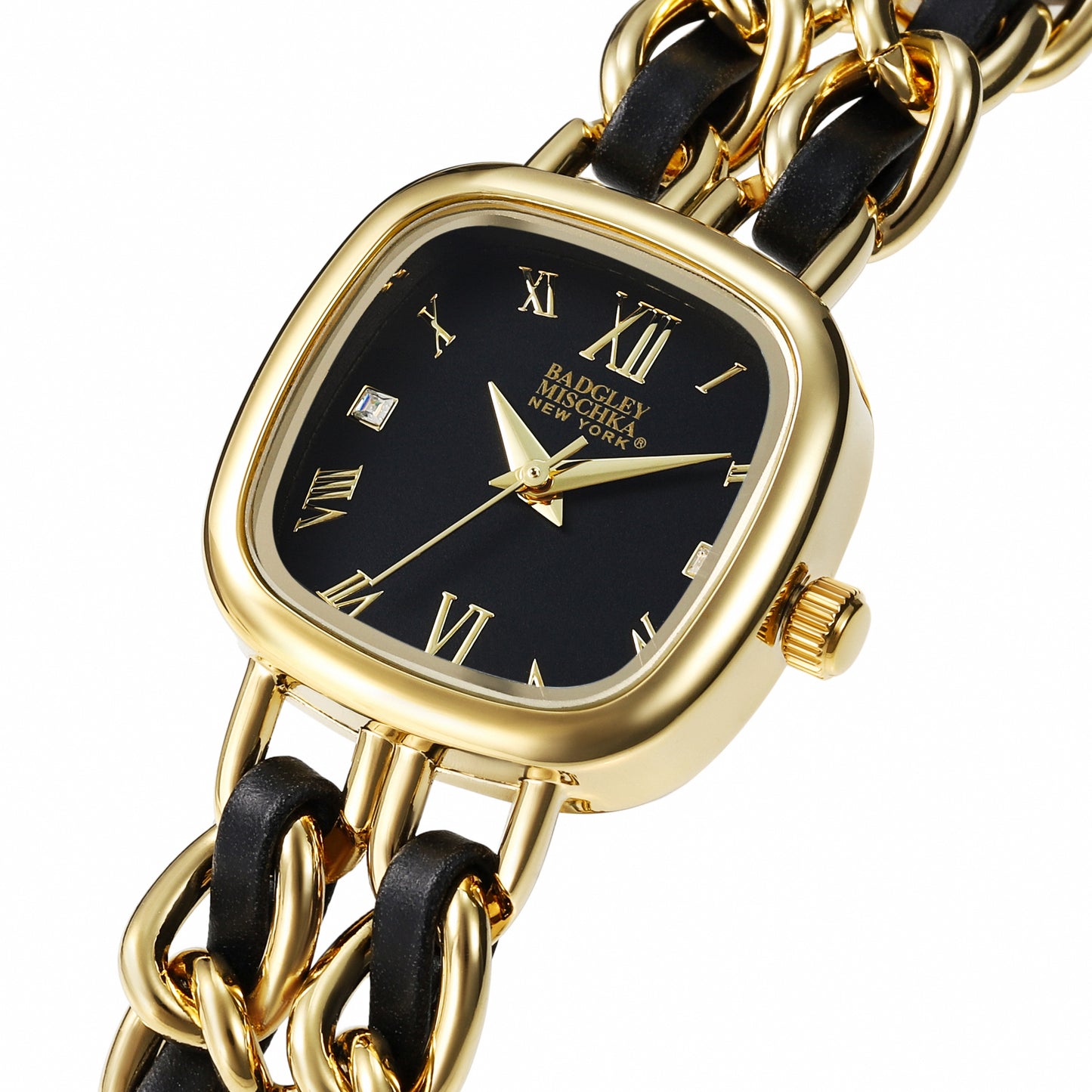 Tara Luxe Chain Watch - Black