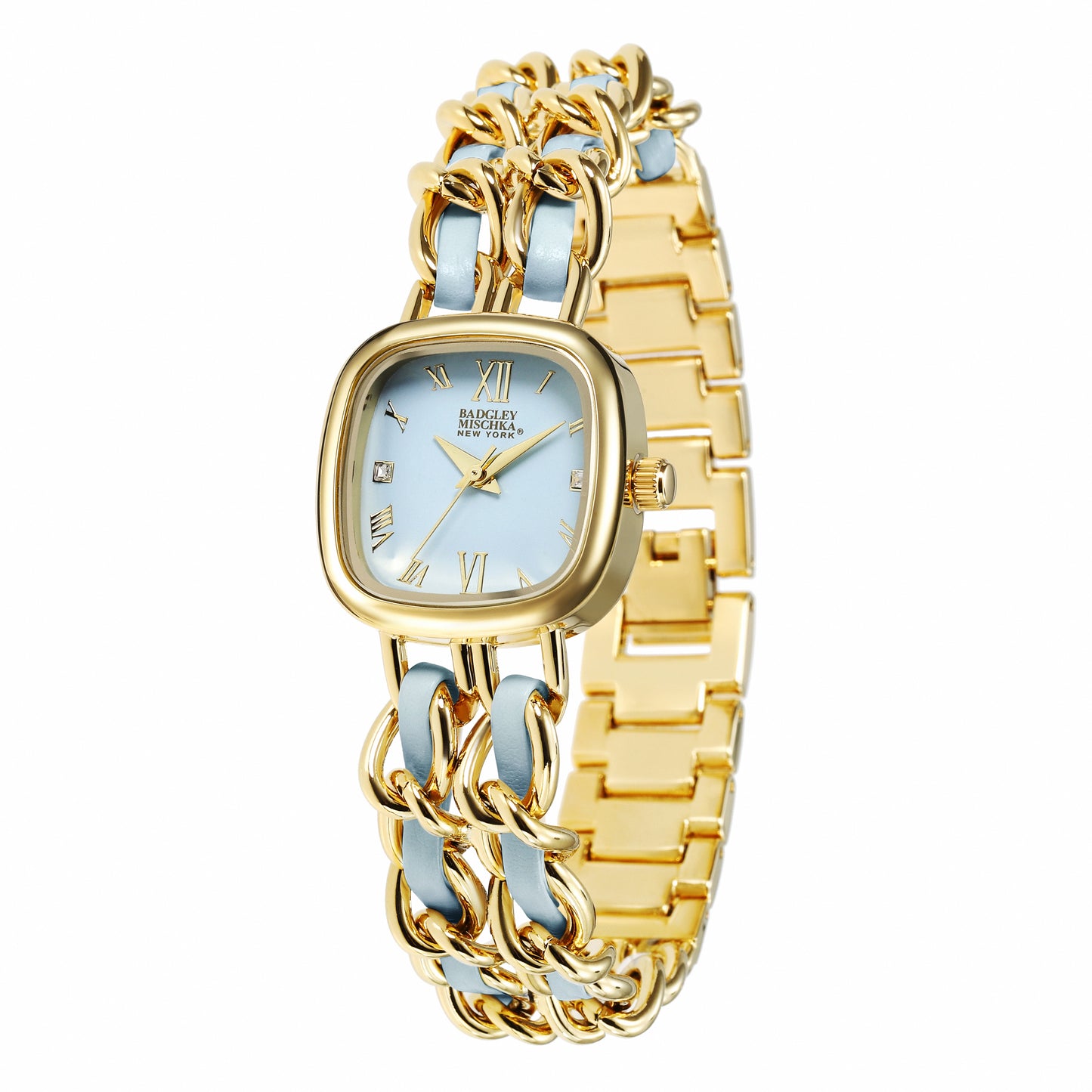 Tara Luxe Chain Watch - Blue