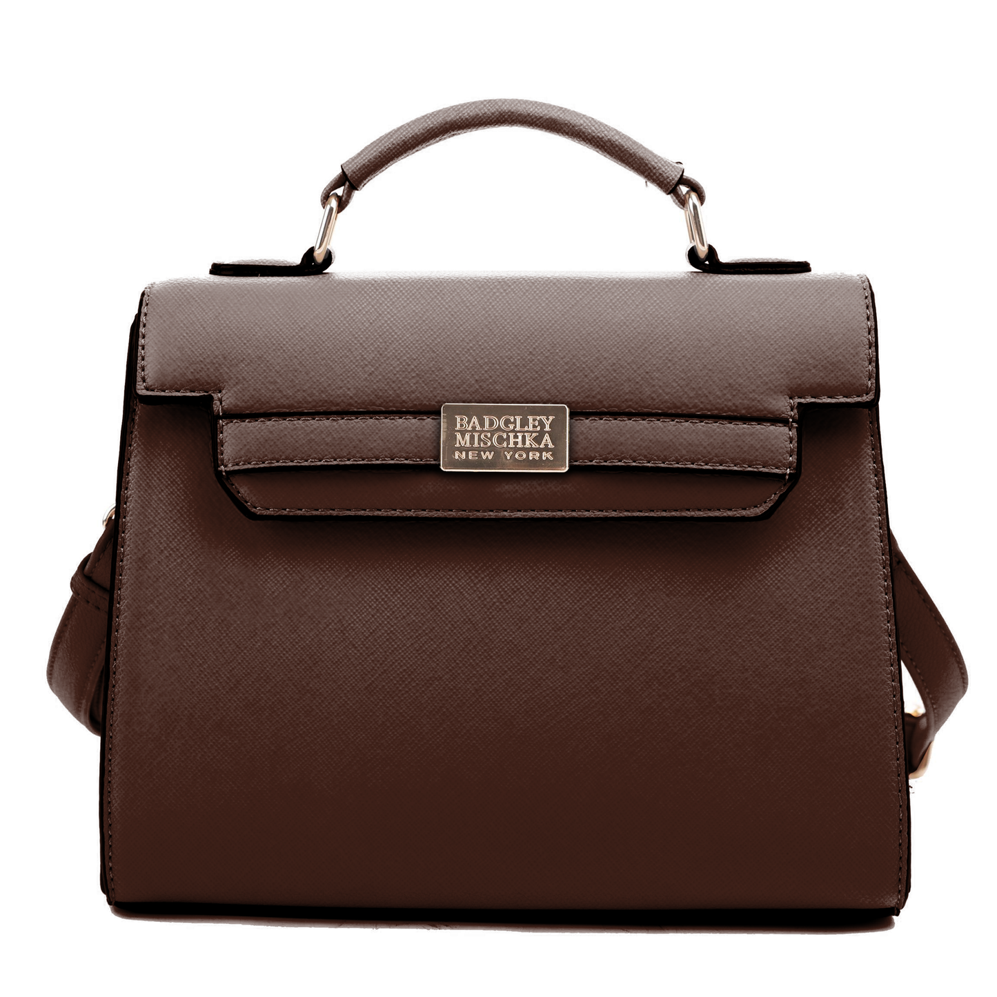 The Louise Saffiano Luxury Dépêches Bag with shoulder strap