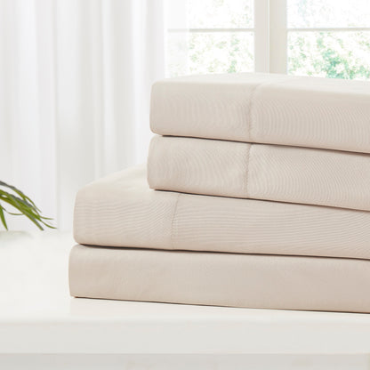 4pc Solid Microfiber Sheet Set