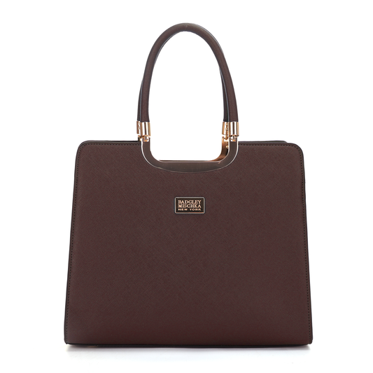 The Louise Saffiano Large Satchel