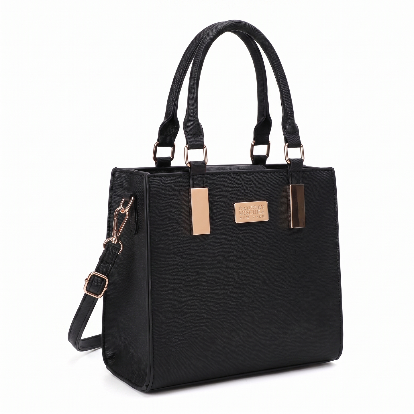 Louise Saffiano Lady Bag - Black, side