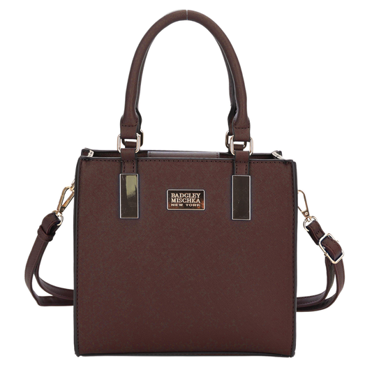 The Louise Saffiano Lady Bag with Removable Shoulder Strap