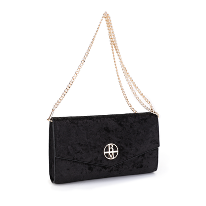 Velvette Clutch - Black