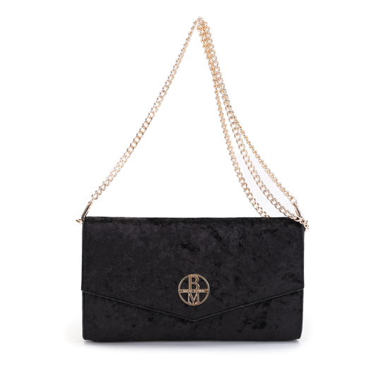 Velvette Clutch - Black