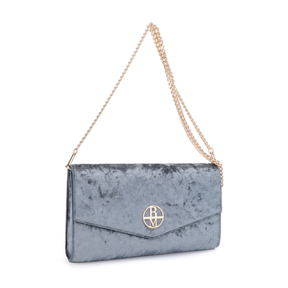 Velvette Clutch - Blue