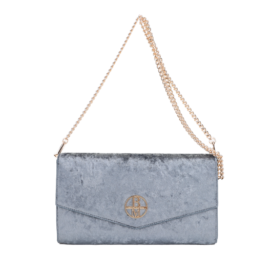 Velvette Clutch - Blue