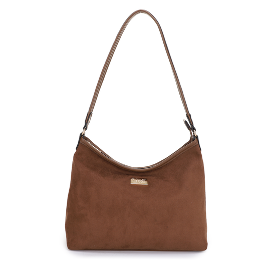 Jackie Suede Shoulder Bag