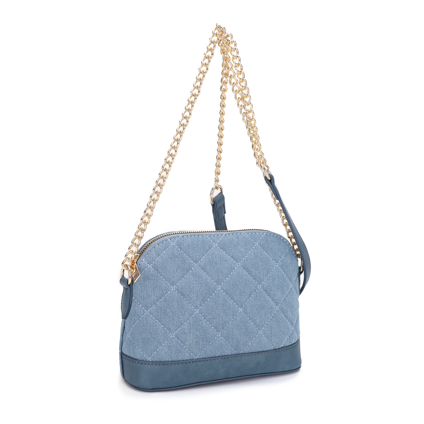 Elle Denim Quilted Dome CrossBody