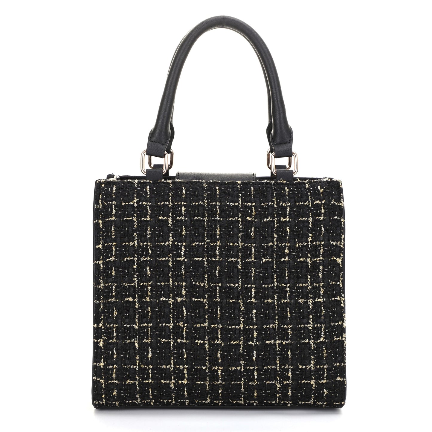 The Tara Tweed Satchel - Black