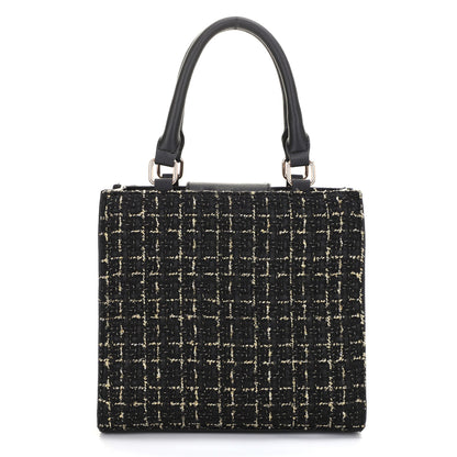 The Tara Tweed Satchel - Black