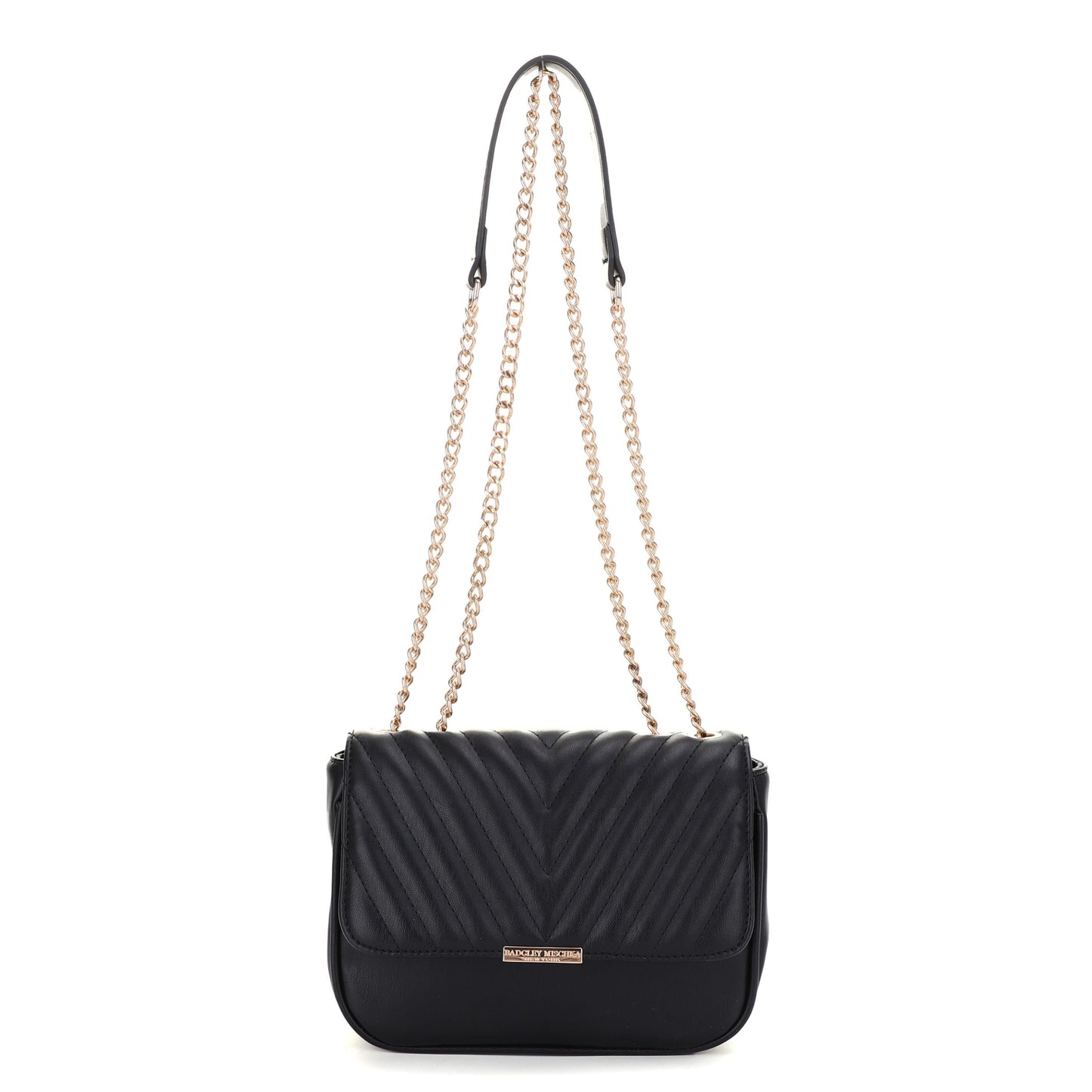 V Quilted Clutch/Chain Shoulder Bag