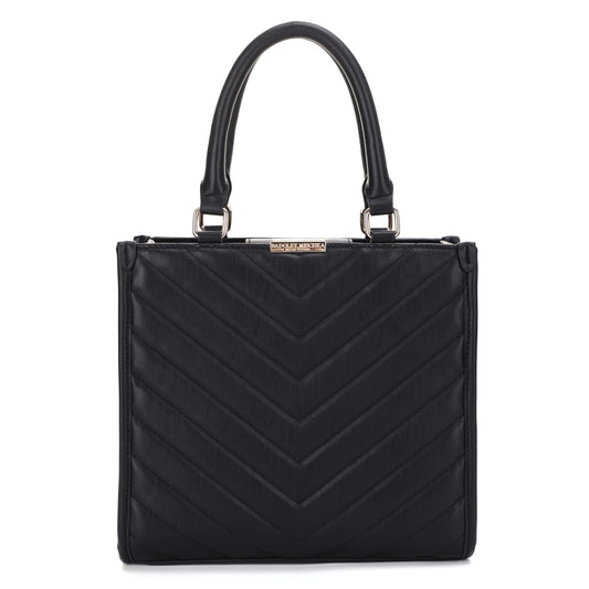 V Quilted Satchel