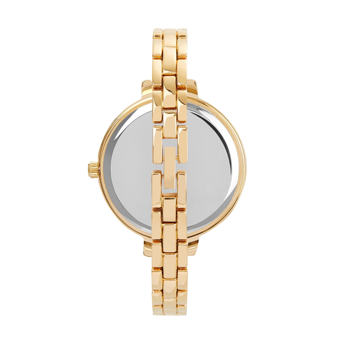 Women's Round Bangle Watch with Gold Dial