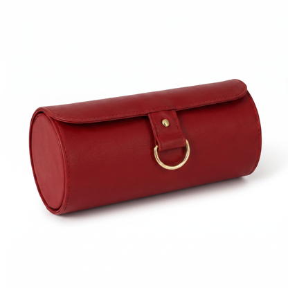 Jewelry Roll-Up Travel Case - Red