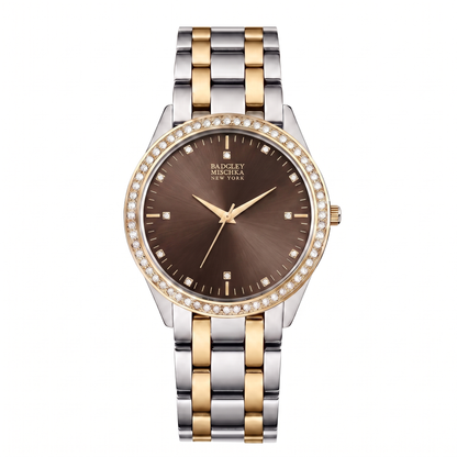 Luxe Legacy 2-Tone Watch Collection - Silver Dark Brown