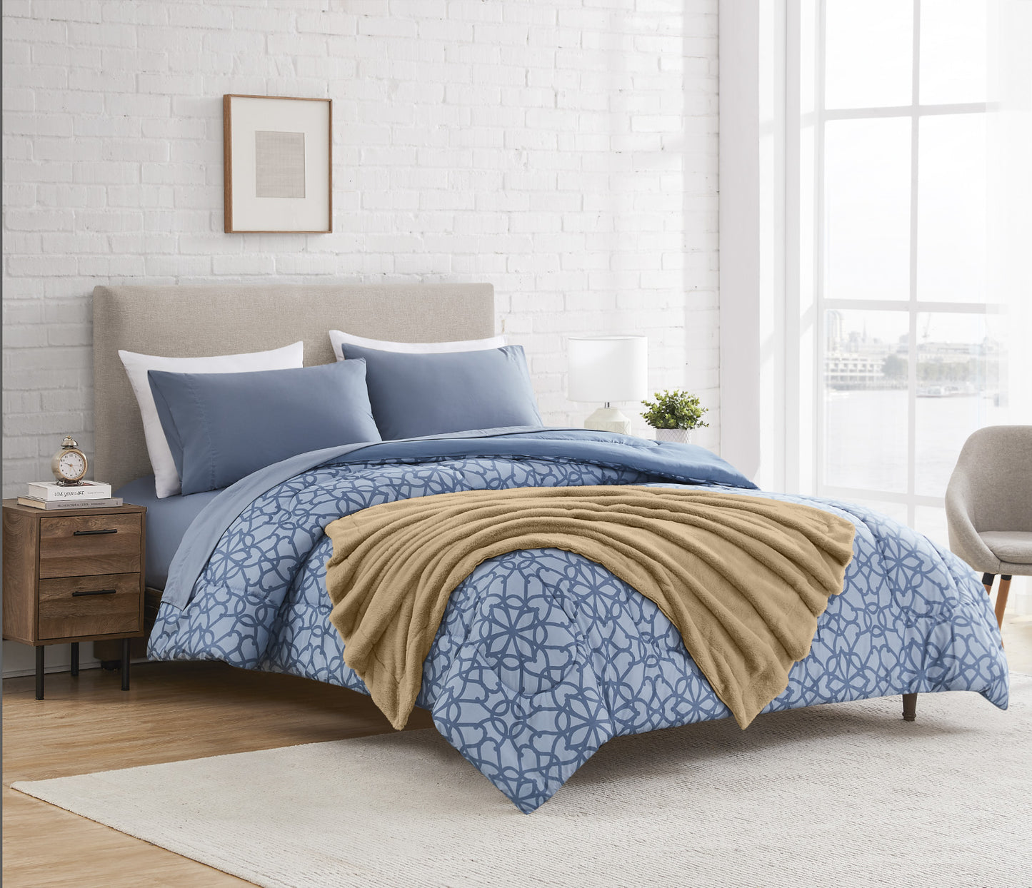 1pc Geo Printed Comforter