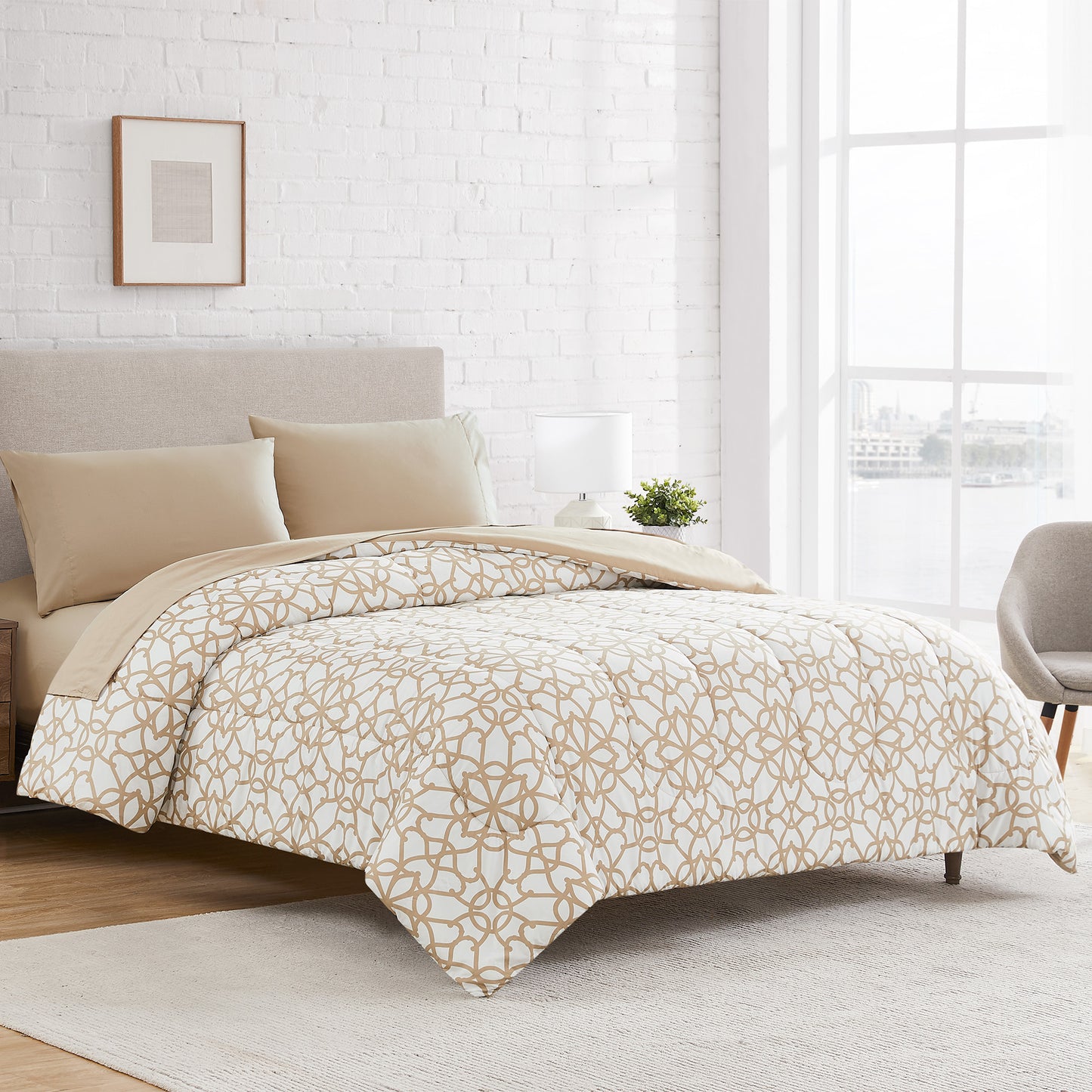1pc Geo Printed Comforter